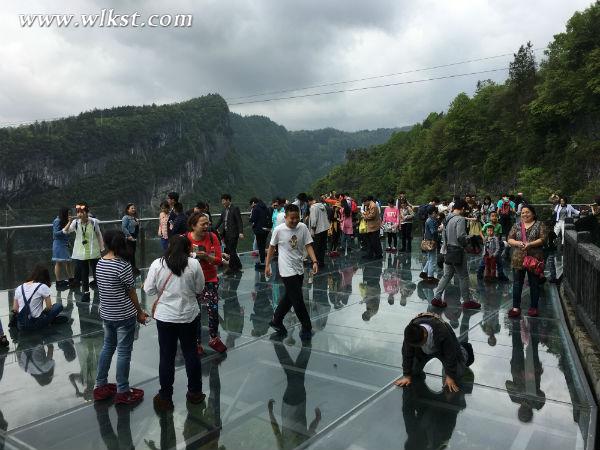 尖叫不停歇 武隆天生三橋懸崖玻璃眺臺成刺激體驗寵兒