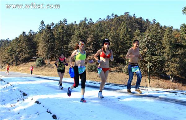往屆仙女山雪地光豬跑活動(dòng)